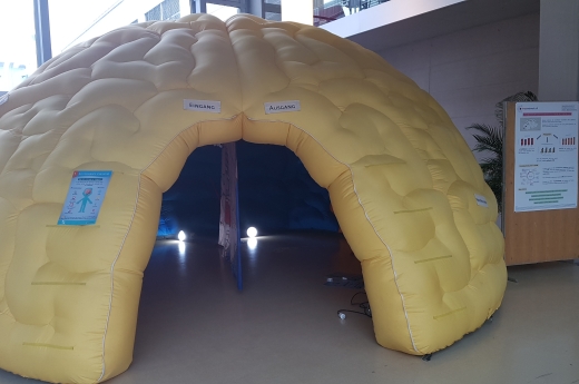 Entrance of the inflatable brain.